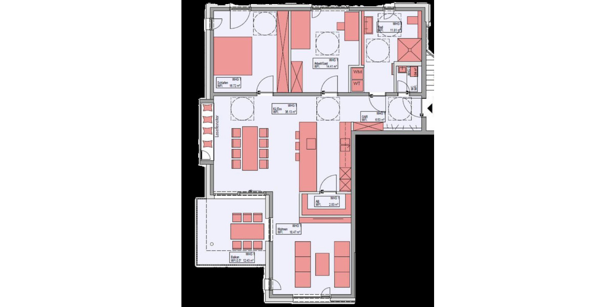 Etagenwohnung Bünde - 3 Zimmer, 115 m&sup2;, 1.400&euro; | Angebot:25832711