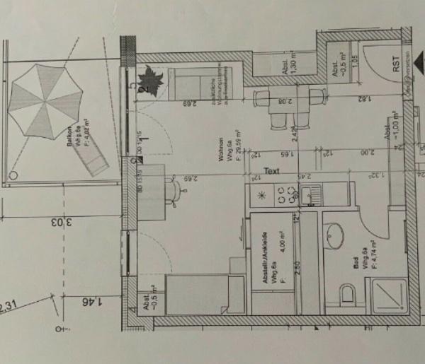 Etagenwohnung Minden Bärenkämpen - 1 Zimmer, 43 m&sup2;, 155.000&euro; | Angebot:26820908