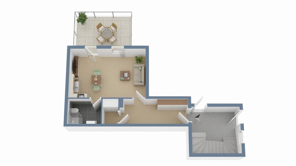 Erdgeschoßwohnung Rinteln - 1 Zimmer, 45 m&sup2;, 590&euro; | Angebot:25350568