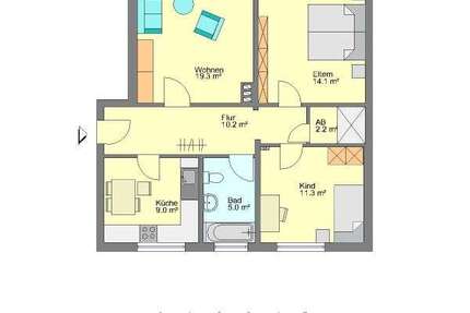 Wohnung Herford Neustädter Feldmark - 3 Zimmer, 74 m&sup2;, 560&euro; | Angebot:27306135