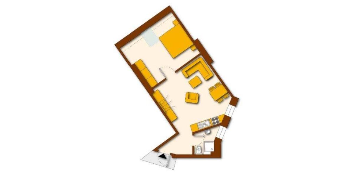 Dachgeschoßwohnung Minden Bärenkämpen - 2 Zimmer, 46 m&sup2;, 525&euro; | Angebot:25052541