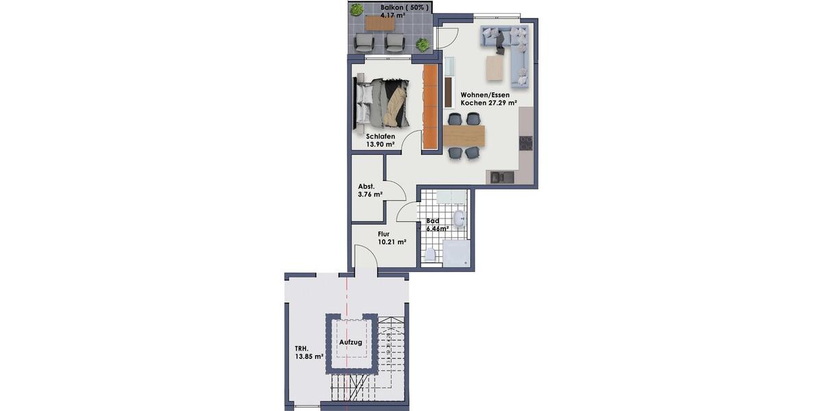 Etagenwohnung Minden Kuhlenkamp - 2 Zimmer, 66 m&sup2;, 267.490&euro; | Angebot:25959793