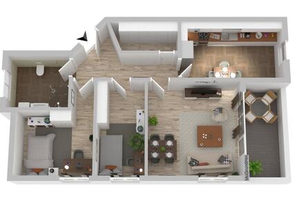 Wohnung Porta Westfalica - 3 Zimmer, 84 m&sup2;, 899&euro; | Angebot:24360990