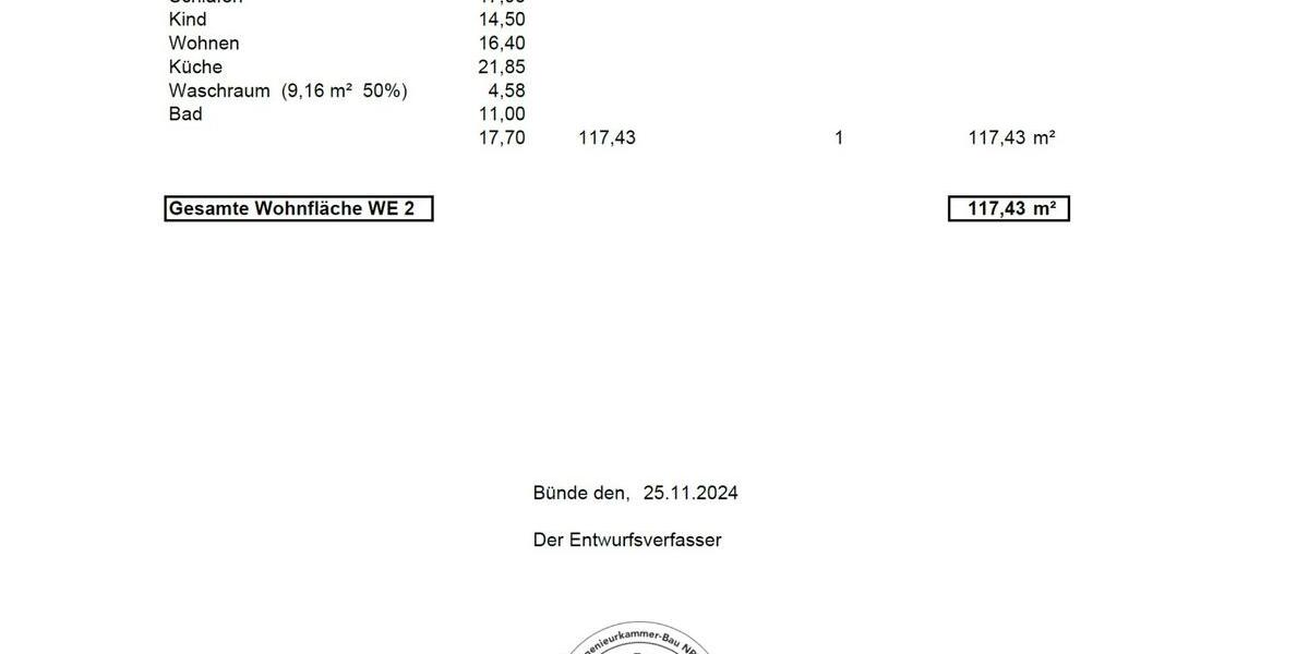 Etagenwohnung Bünde - 3 Zimmer, 117 m&sup2;, 1.000&euro; | Angebot:24802191
