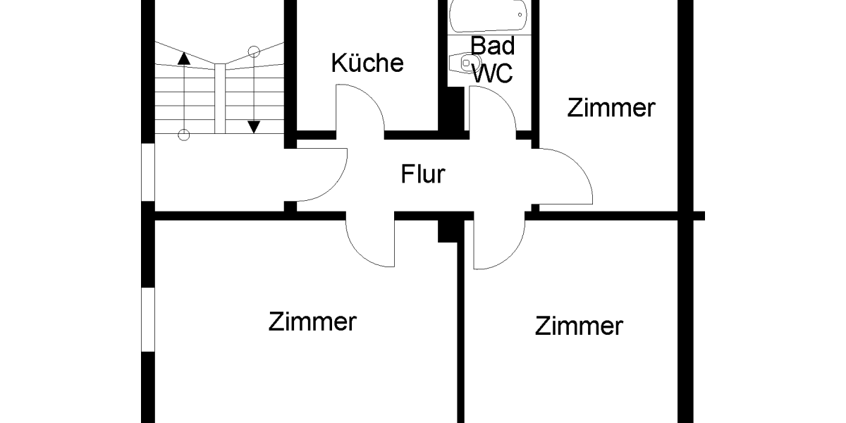 Etagenwohnung Herford - 3 Zimmer, 68 m&sup2;, 500&euro; | Angebot:26238755