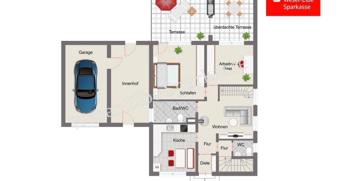 Bungalow Herford Falkendiek - 5 Zimmer, 100 m&sup2;, 269.000&euro; | Angebot:26766505