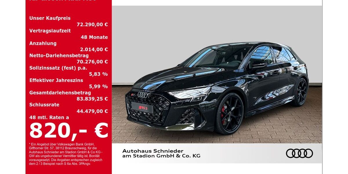Audi RS3 4.500 km 72.290 &euro; Herford 32052