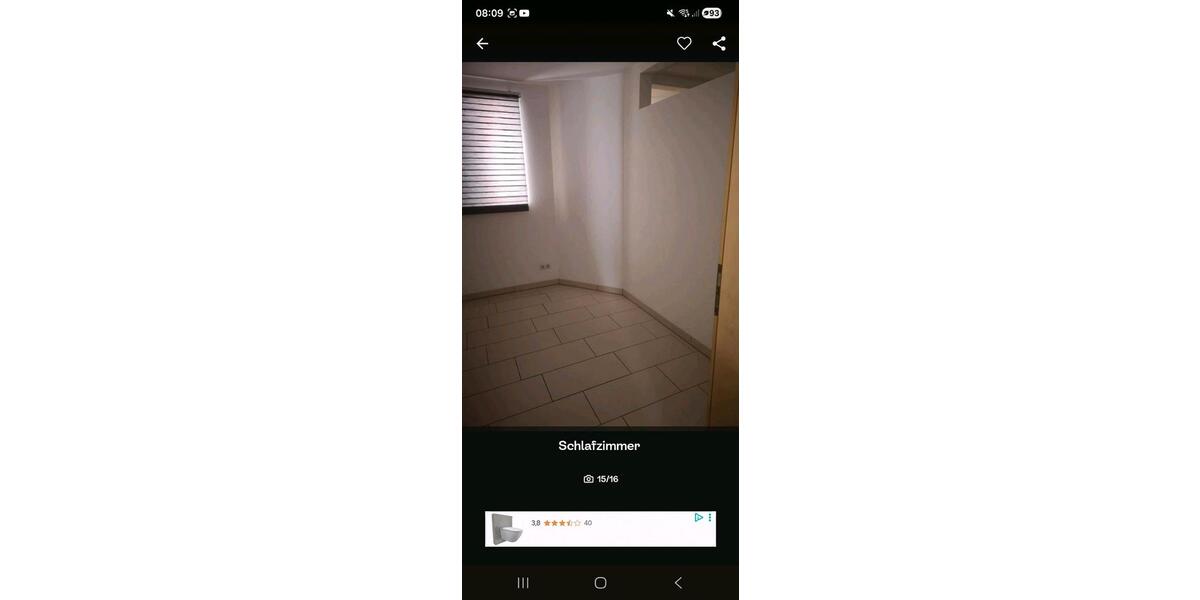 Erdgeschoßwohnung Minden Bärenkämpen - 1.5 Zimmer, 45 m&sup2;, 600&euro; | Angebot:26686408