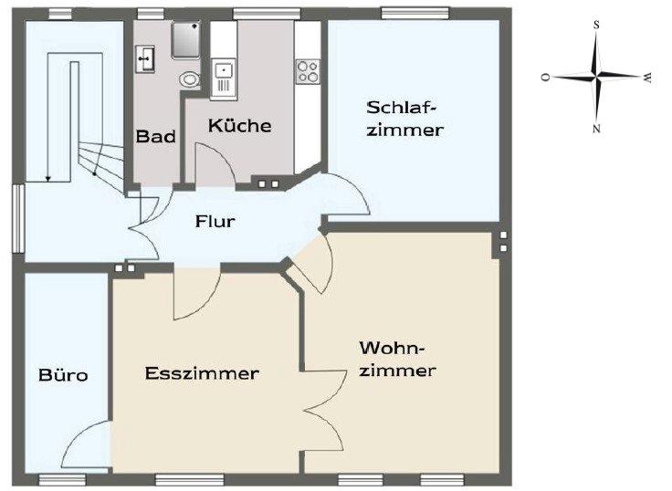 Dachgeschoßwohnung Minden - 4 Zimmer, 86 m&sup2;, 731&euro; | Angebot:26567443