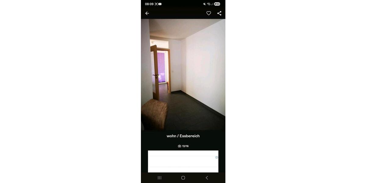 Erdgeschoßwohnung Minden Bärenkämpen - 1.5 Zimmer, 45 m&sup2;, 600&euro; | Angebot:26686408