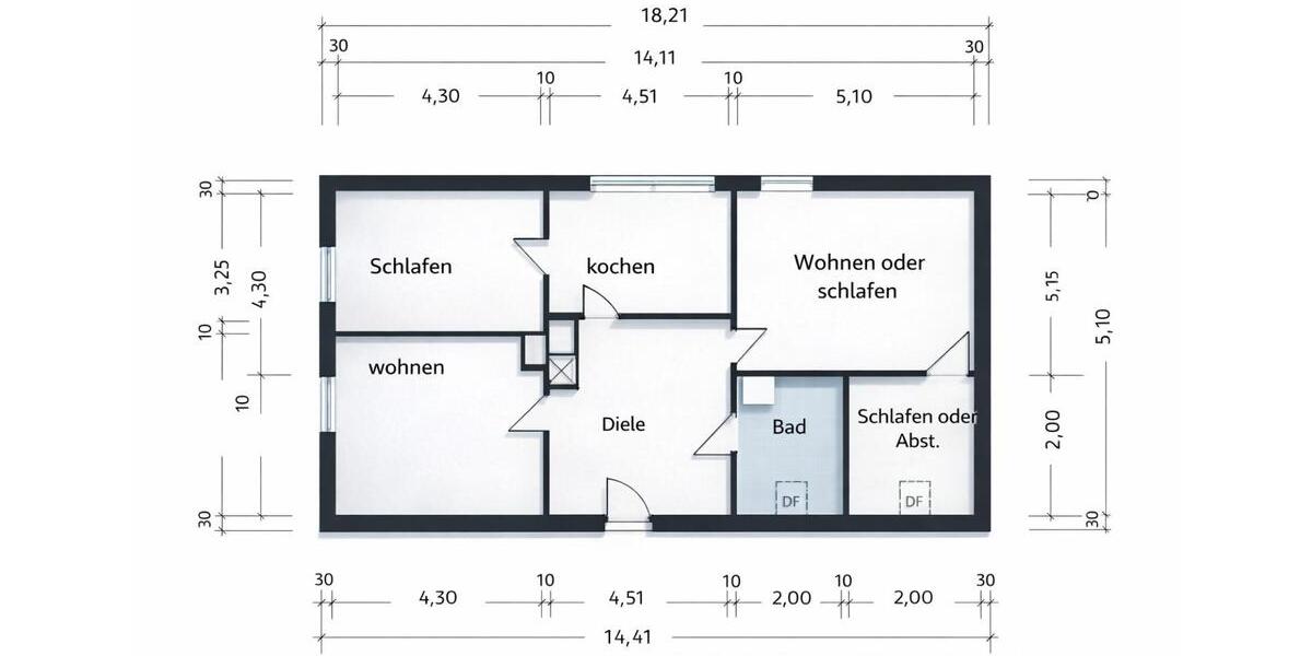 Etagenwohnung Lübbecke - 4 Zimmer, 80 m&sup2;, 690&euro; | Angebot:25934352