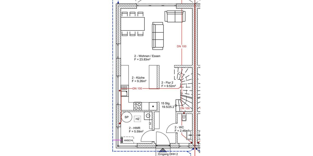 Doppelhaushälfte Lübbecke - 4 Zimmer, 108 m&sup2;, 375.000&euro; | Angebot:27208974