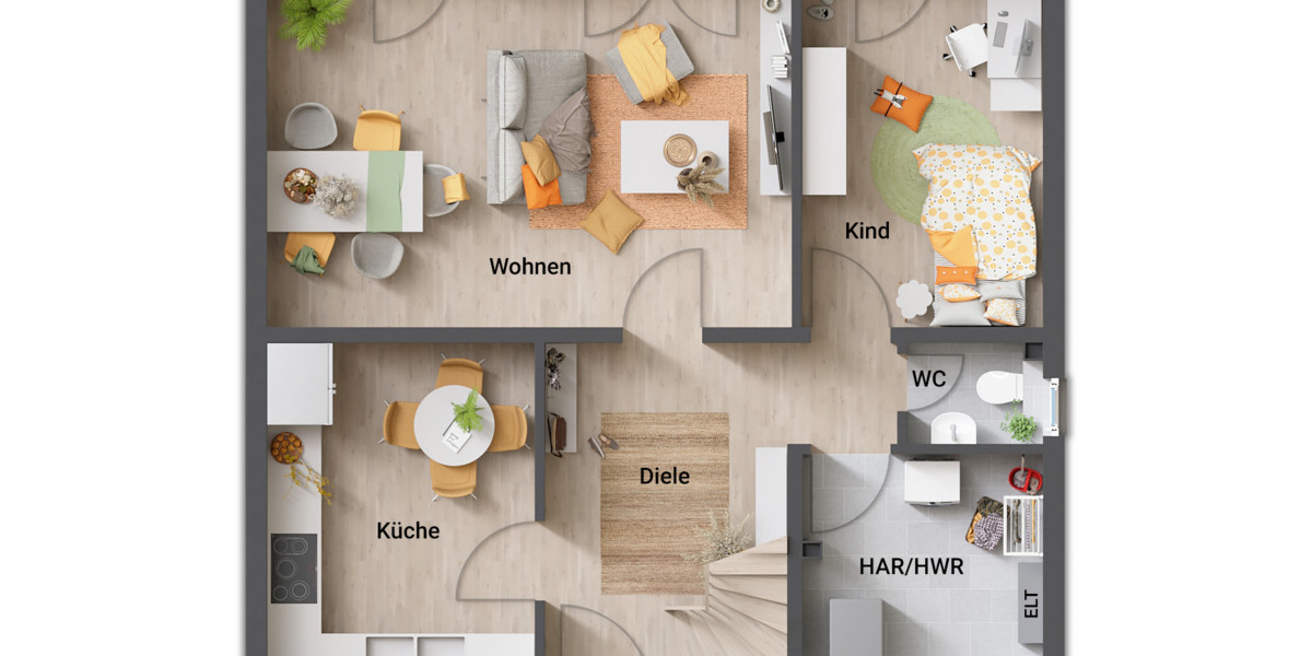 Einfamilienhaus Hessisch Oldendorf Segelhorst - 5 Zimmer, 119 m&sup2;, 334.450&euro; | Angebot:26042999