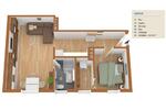 Etagenwohnung Minden Kuhlenkamp - 2 Zimmer, 44 m&sup2;, 449&euro; | Angebot:26656386