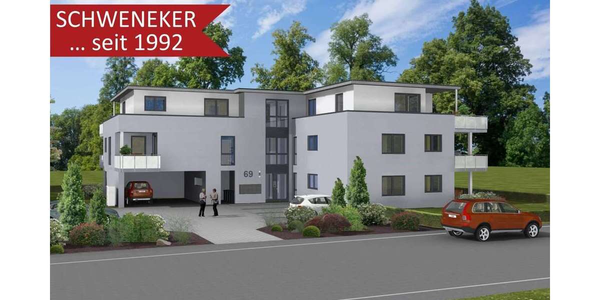 Etagenwohnung Minden Bärenkämpen - 2 Zimmer, 59 m&sup2;, 249.000&euro; | Angebot:25280295