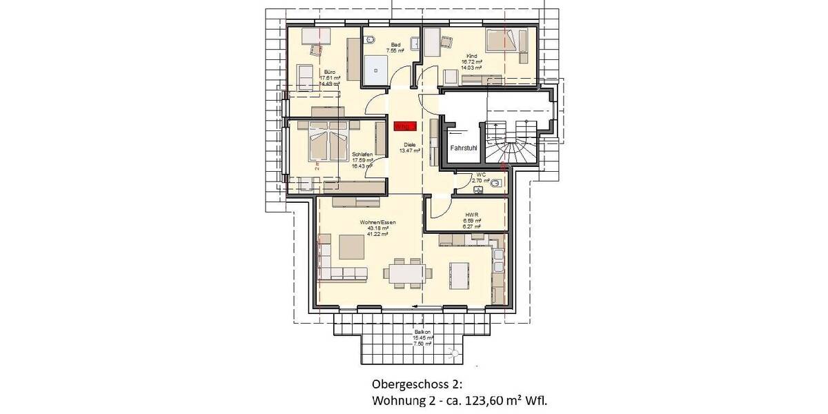 Etagenwohnung Herford Innenstadt - 3 Zimmer, 112 m&sup2;, 489.800&euro; | Angebot:26758991
