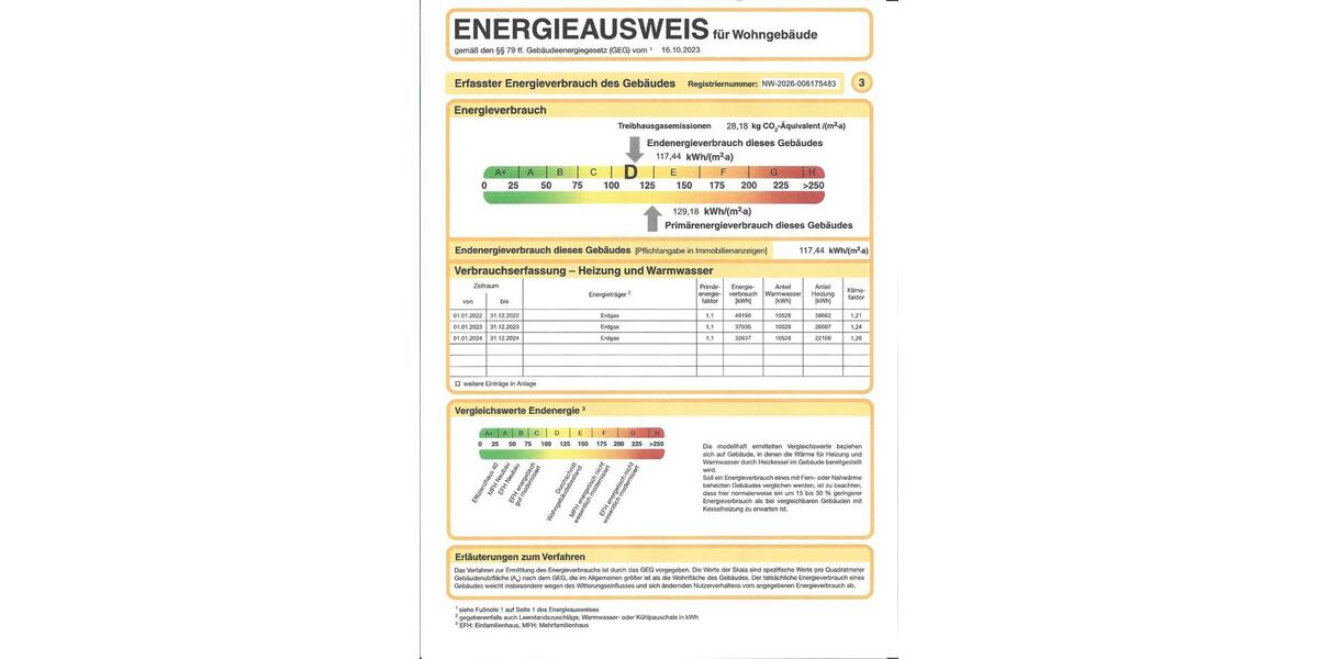 Etagenwohnung Lemgo - 4 Zimmer, 116 m&sup2;, 1.200&euro; | Angebot:26044708