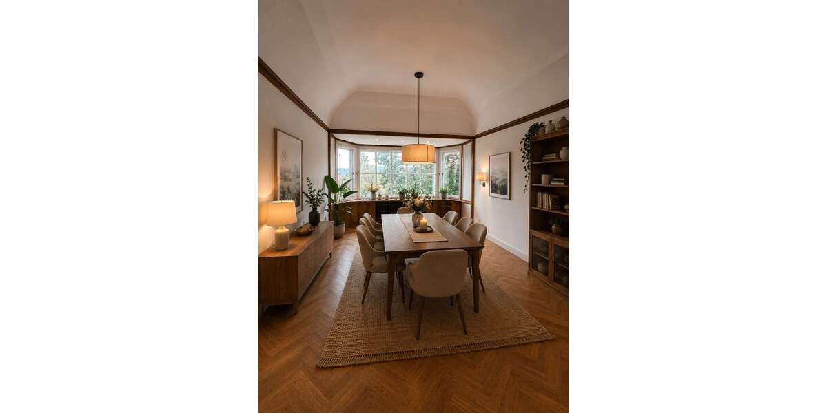 Denkmalgeschützte Fabrikantenvilla an der Weser – Parkgrundstück mit drei zusätzlichen Bauplätzen - Villa Vlotho | Angebot:27254373