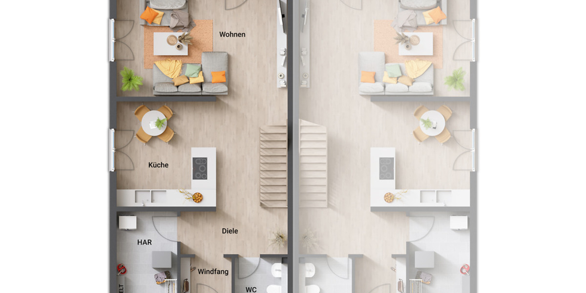 Doppelhaushälfte Bad Salzuflen Lockhausen - 4 Zimmer, 132 m&sup2;, 484.000&euro; | Angebot:25706756