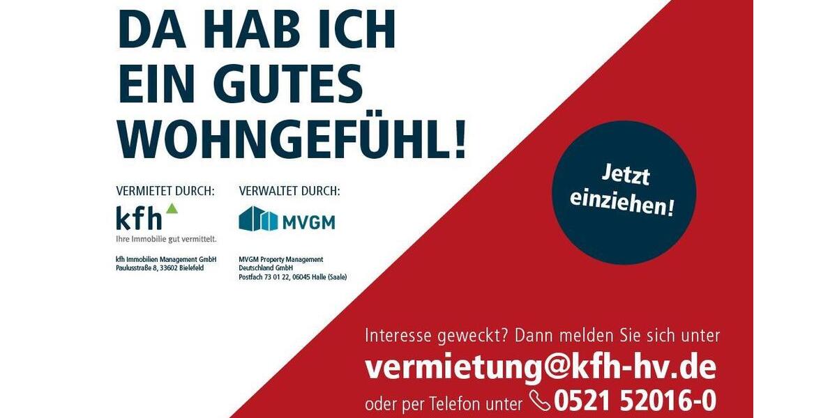 Etagenwohnung Lemgo - 3 Zimmer, 73 m&sup2;, 515&euro; | Angebot:25807036