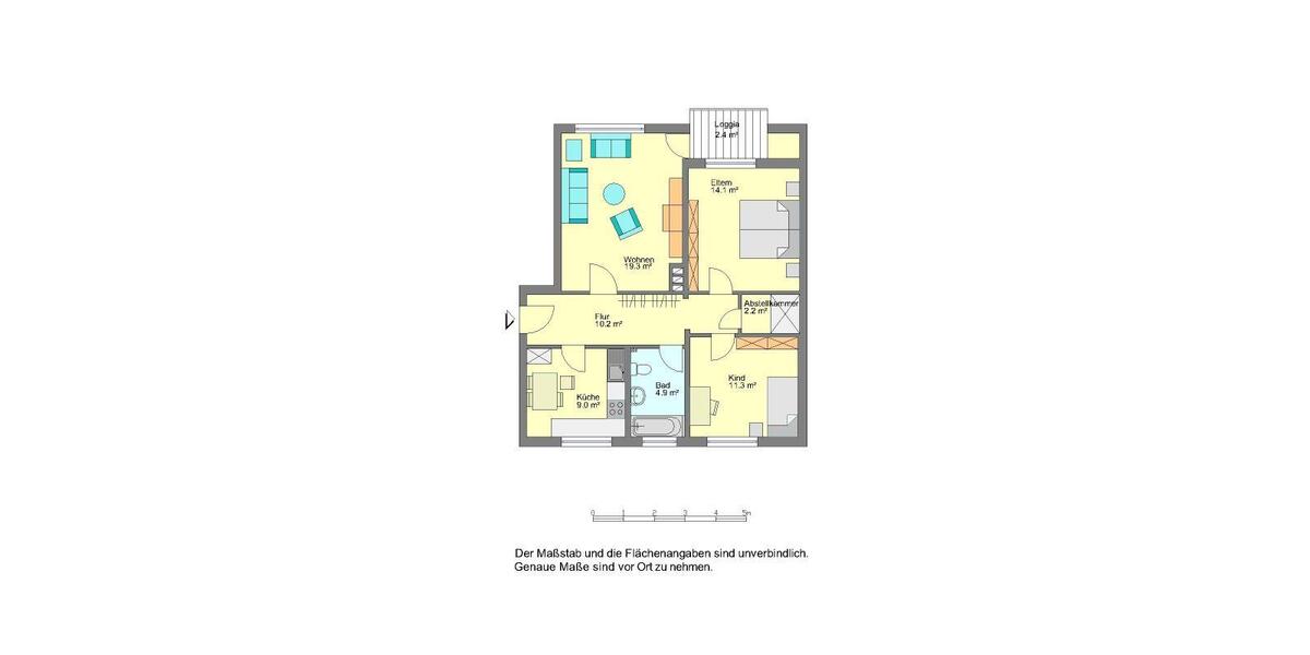 Etagenwohnung Herford Falkendiek - 3 Zimmer, 74 m&sup2;, 649&euro; | Angebot:25988840