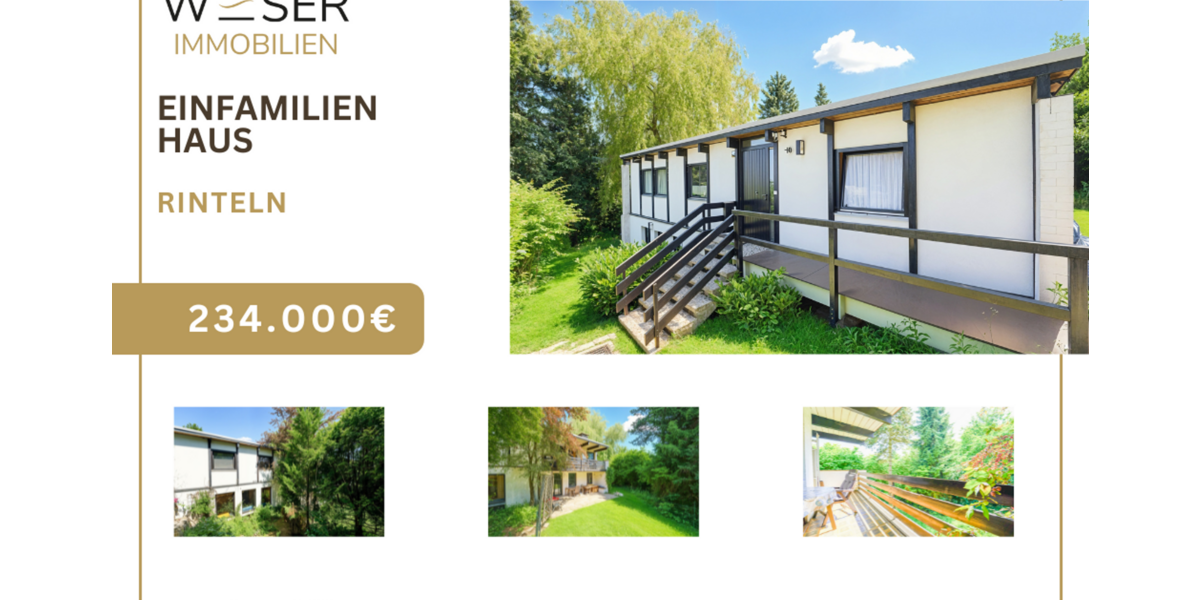 Einfamilienhaus Rinteln - 7 Zimmer, 198 m&sup2;, 234.000&euro; | Angebot:21590741