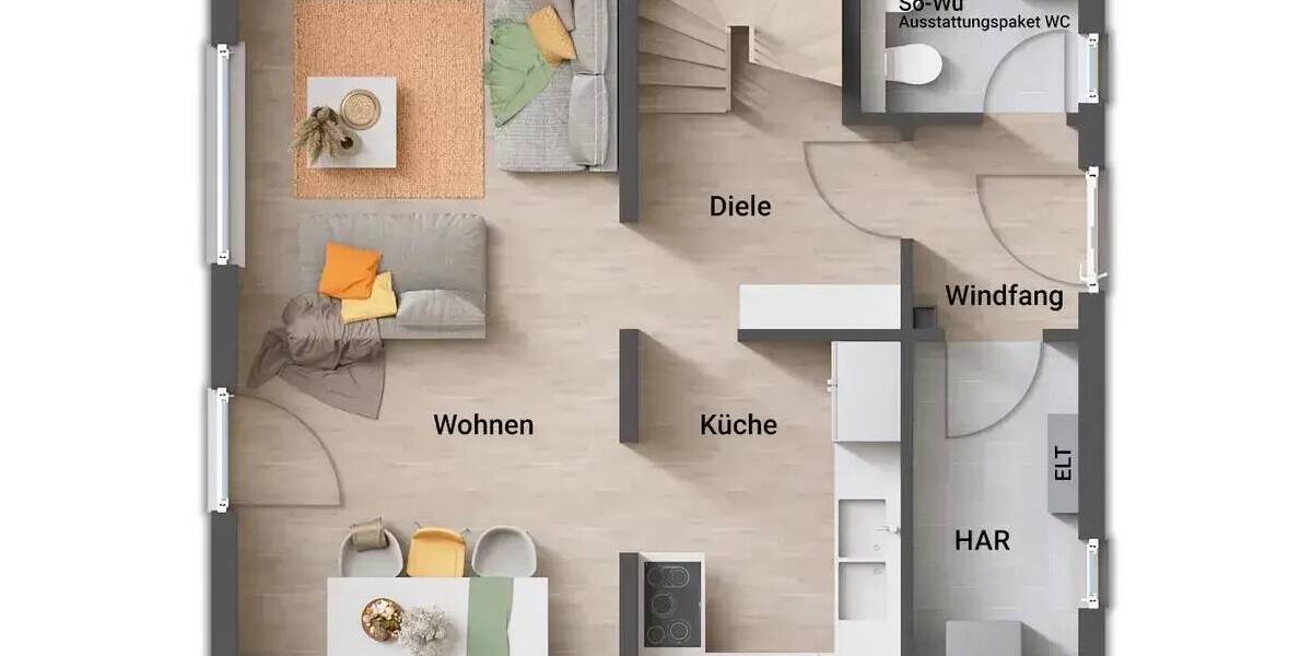 Einfamilienhaus Herford Elverdissen - 4 Zimmer, 103 m&sup2;, 315.290&euro; | Angebot:25748025