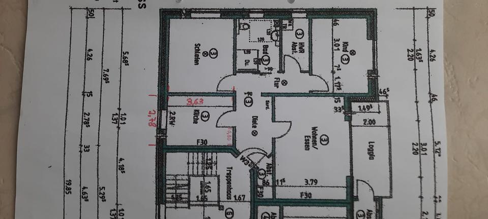 Etagenwohnung Rahden - 3 Zimmer, 92 m&sup2;, 950&euro; | Angebot:25361918