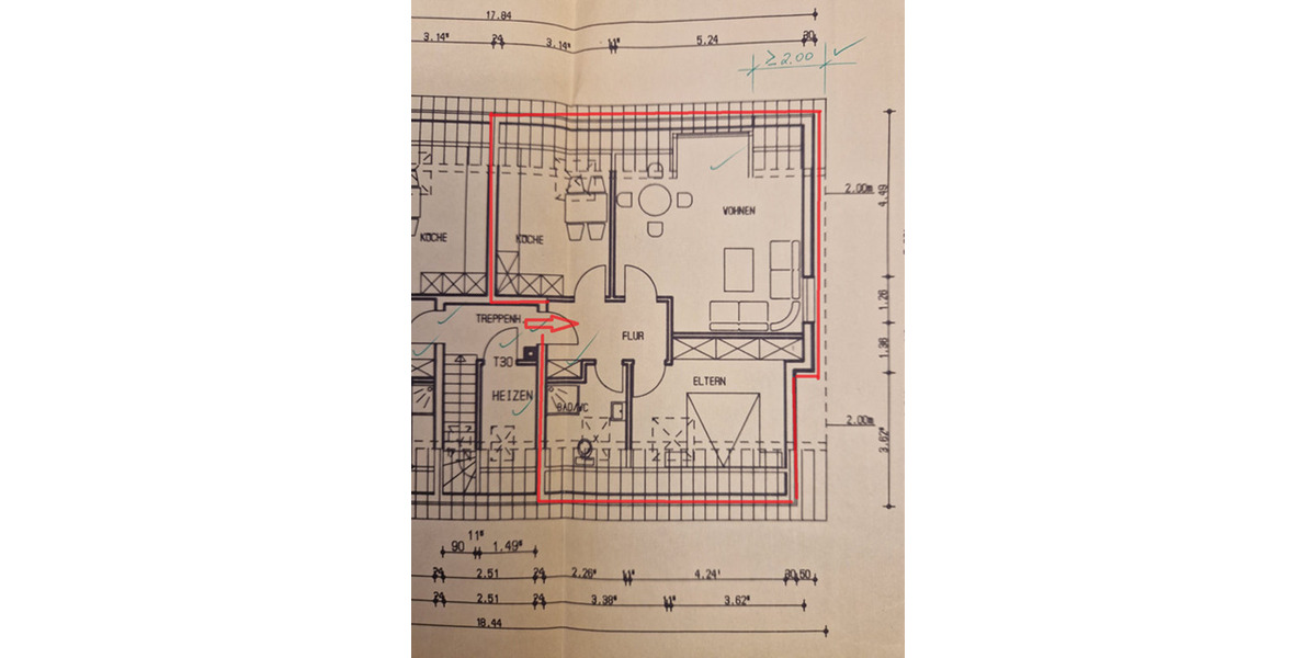Dachgeschoßwohnung Bad Salzuflen - 2 Zimmer, 56 m&sup2;, 525&euro; | Angebot:25125225