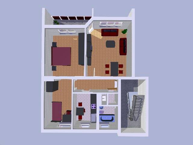 Etagenwohnung Minden Innenstadt - 3 Zimmer, 67 m&sup2;, 1.250&euro; | Angebot:26026296