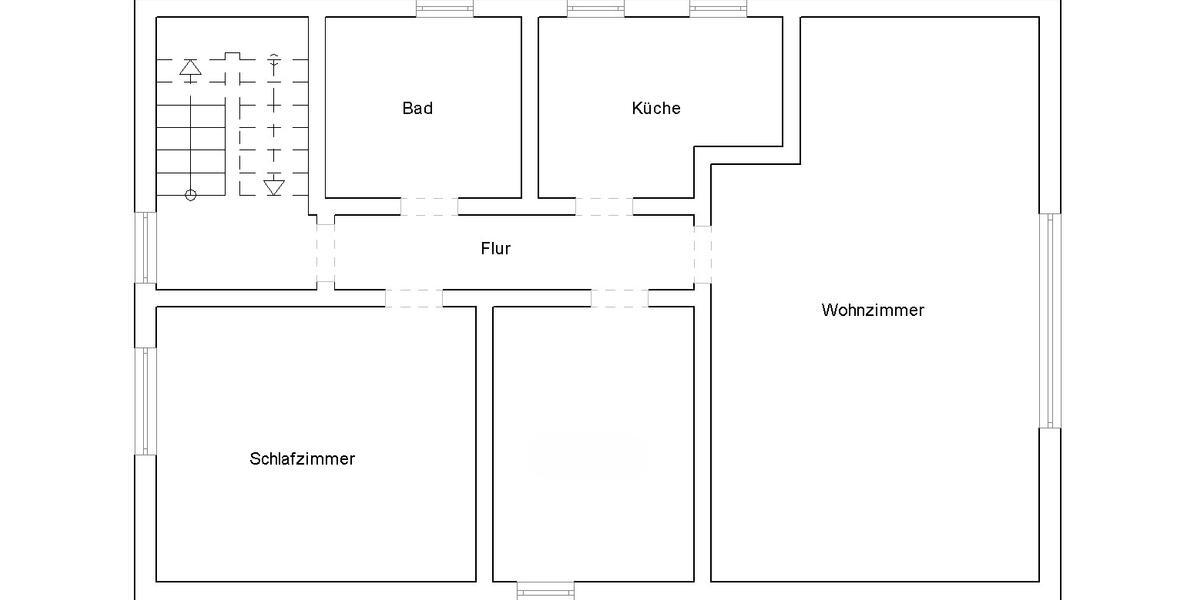 Dachgeschoßwohnung Dörentrup - 2.5 Zimmer, 68 m&sup2;, 400&euro; | Angebot:26505513