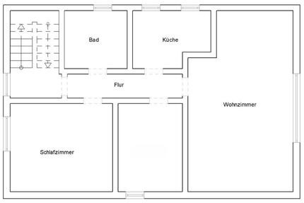 Wohnung Dörentrup - 2.5 Zimmer, 68 m&sup2;, 400&euro; | Angebot:26505513