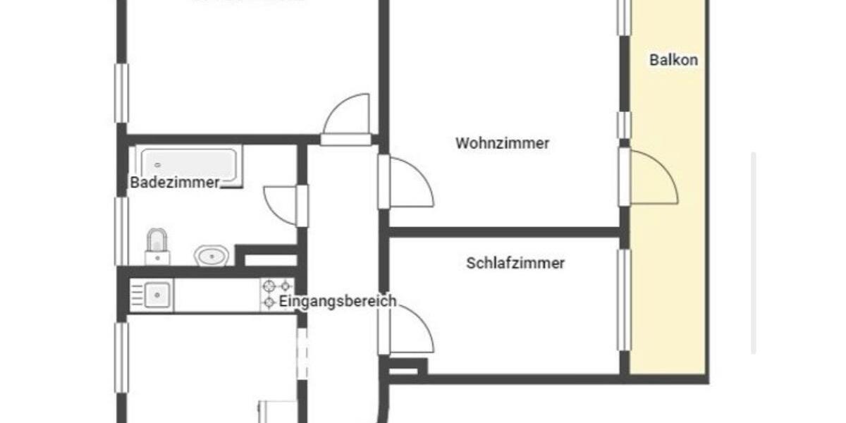 Etagenwohnung Herford Falkendiek - 3 Zimmer, 75 m&sup2;, 189.000&euro; | Angebot:26561309