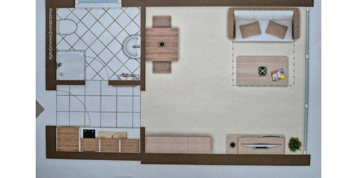 Etagenwohnung Bad Salzuflen - 1 Zimmer, 21 m&sup2;, 66.500&euro; | Angebot:25933787