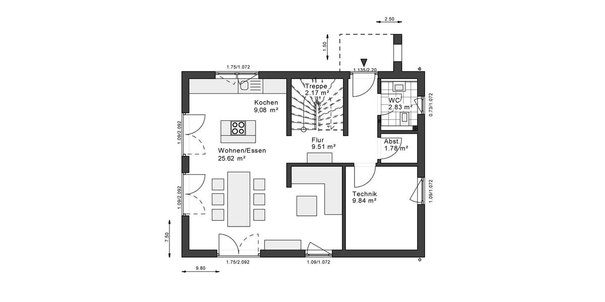 Einfamilienhaus Porta Westfalica - 3 Zimmer, 125 m&sup2;, 1.460&euro; | Angebot:26663236