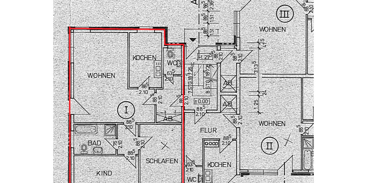 Erdgeschoßwohnung Bünde - 3 Zimmer, 83 m&sup2;, 910&euro; | Angebot:25365405