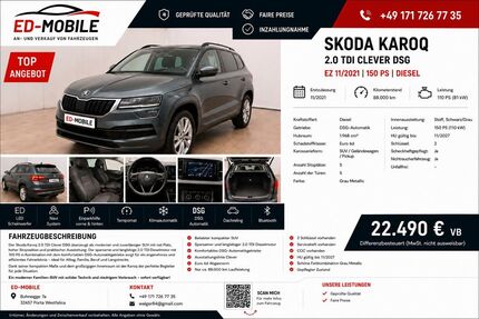Skoda Karoq 88.000 km 21.499 &euro; Porta Westfalica 32457