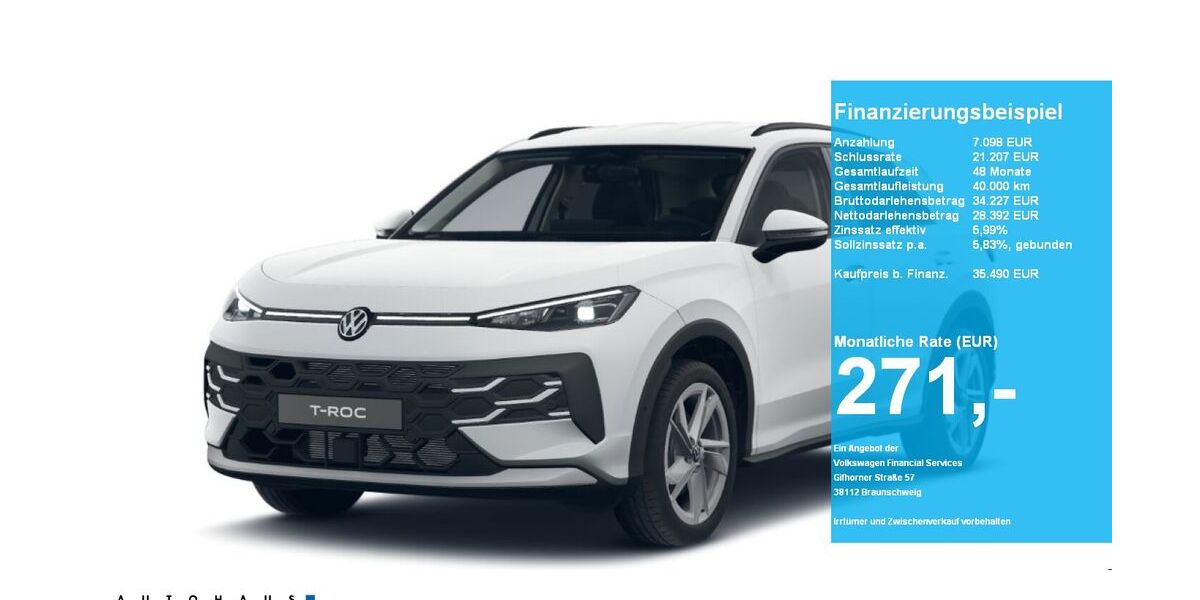 VW T-Roc 5.000 km 35.490 &euro; Stadthagen 31655