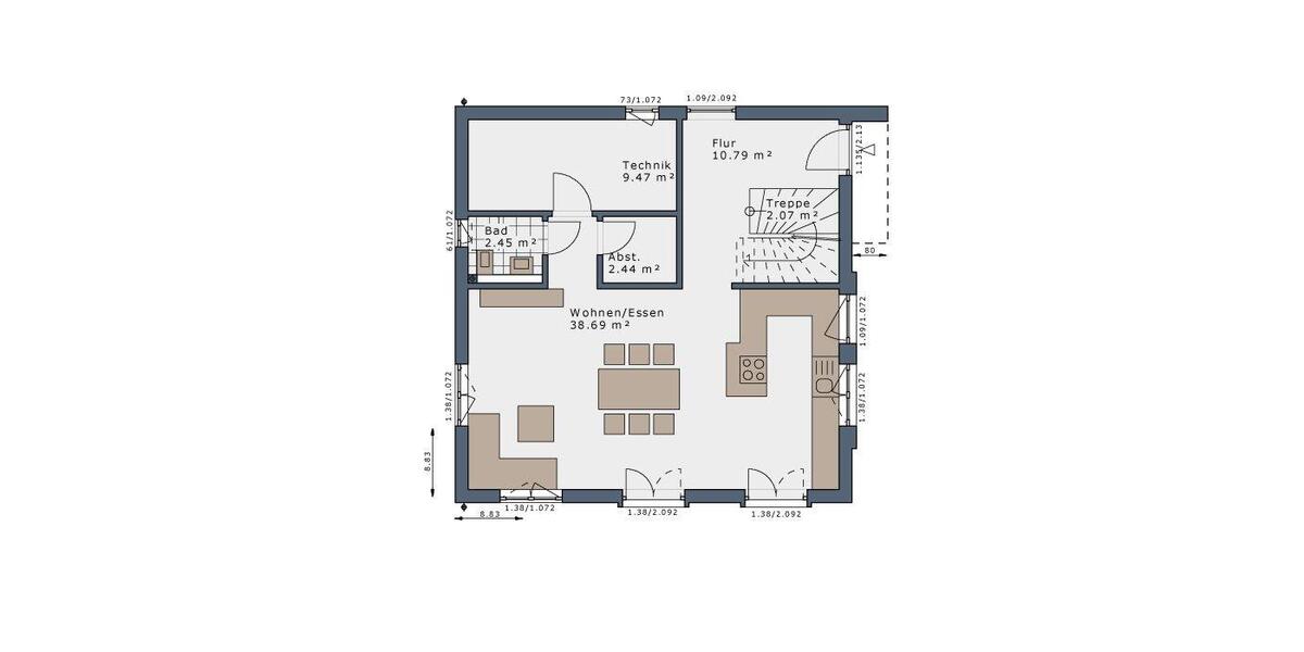 Einfamilienhaus Dörentrup - 5 Zimmer, 131 m&sup2;, 1.500&euro; | Angebot:24980612