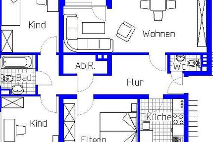 Wohnung Minden Rechtes Weserufer - 4 Zimmer, 87 m&sup2;, 659&euro; | Angebot:26098577