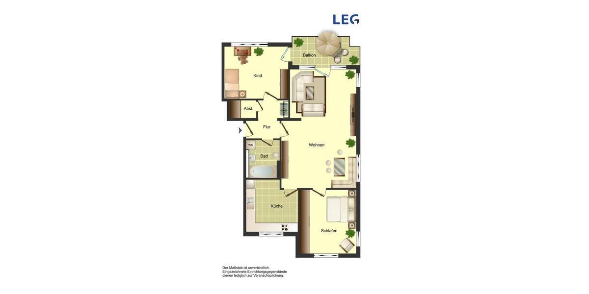 Etagenwohnung Herford Diebrock - 3.5 Zimmer, 77 m&sup2;, 719&euro; | Angebot:25992881