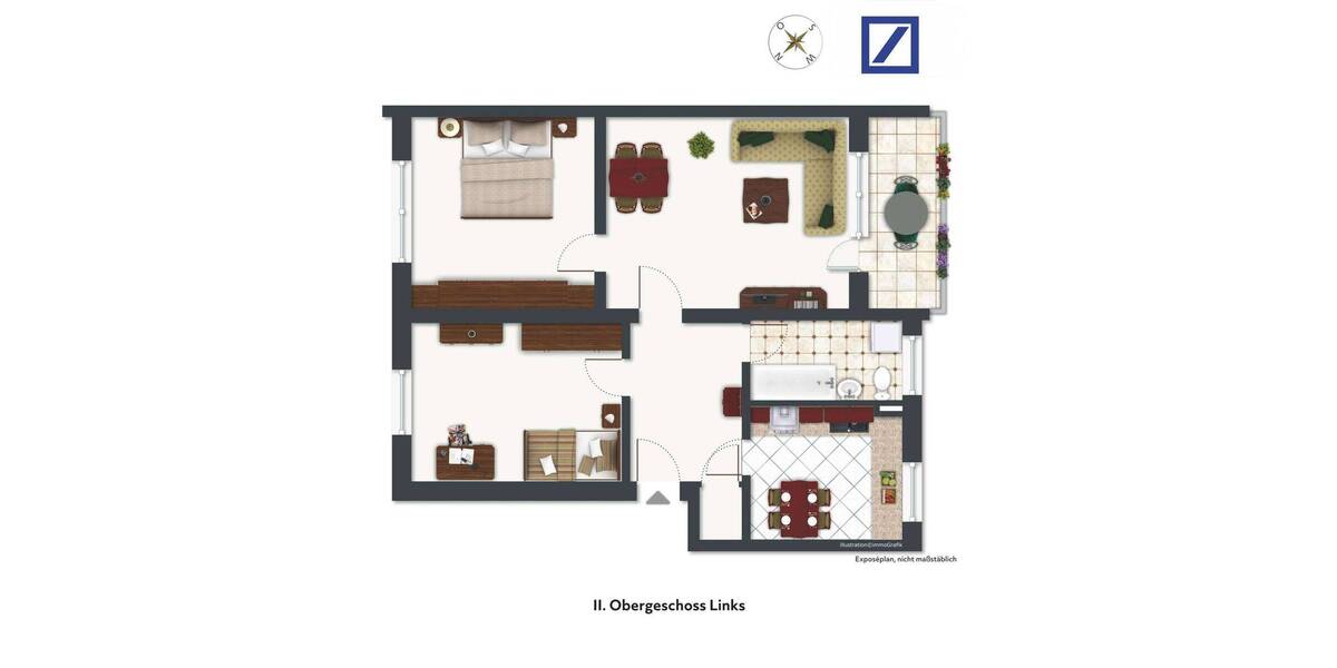 Etagenwohnung Minden Innenstadt - 3 Zimmer, 73 m&sup2;, 110.000&euro; | Angebot:26705937