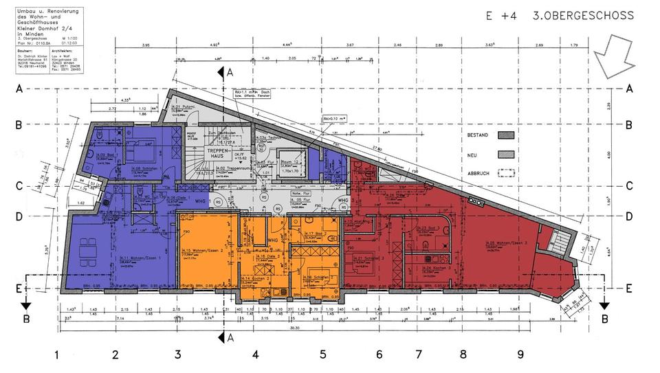 Dachgeschoßwohnung Minden - 2.5 Zimmer, 75 m&sup2;, 595&euro; | Angebot:25448315