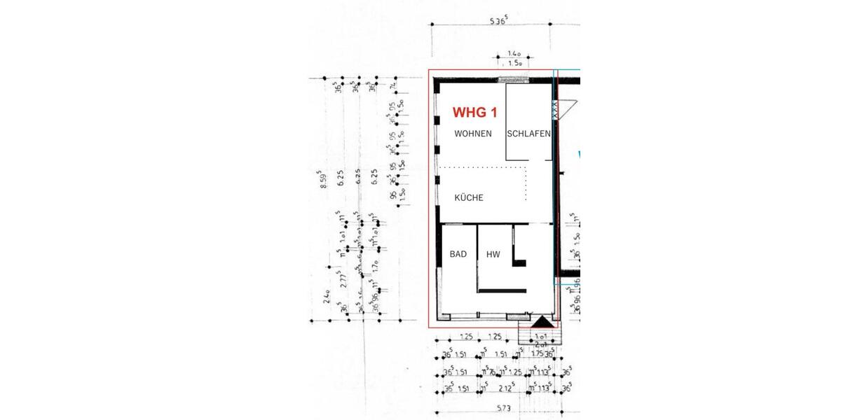 Etagenwohnung Lübbecke - 1 Zimmer, 95.000&euro; | Angebot:23047614