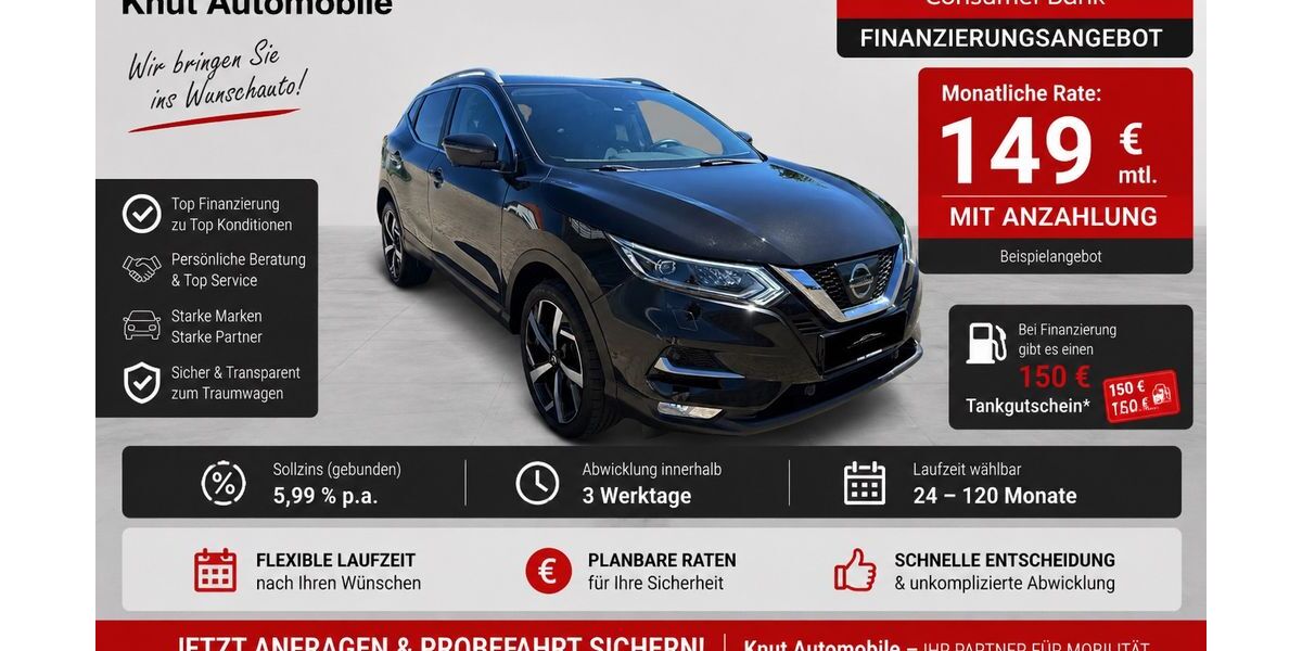 Nissan Qashqai 107.800 km 13.999 &euro; Lübbecke 32312