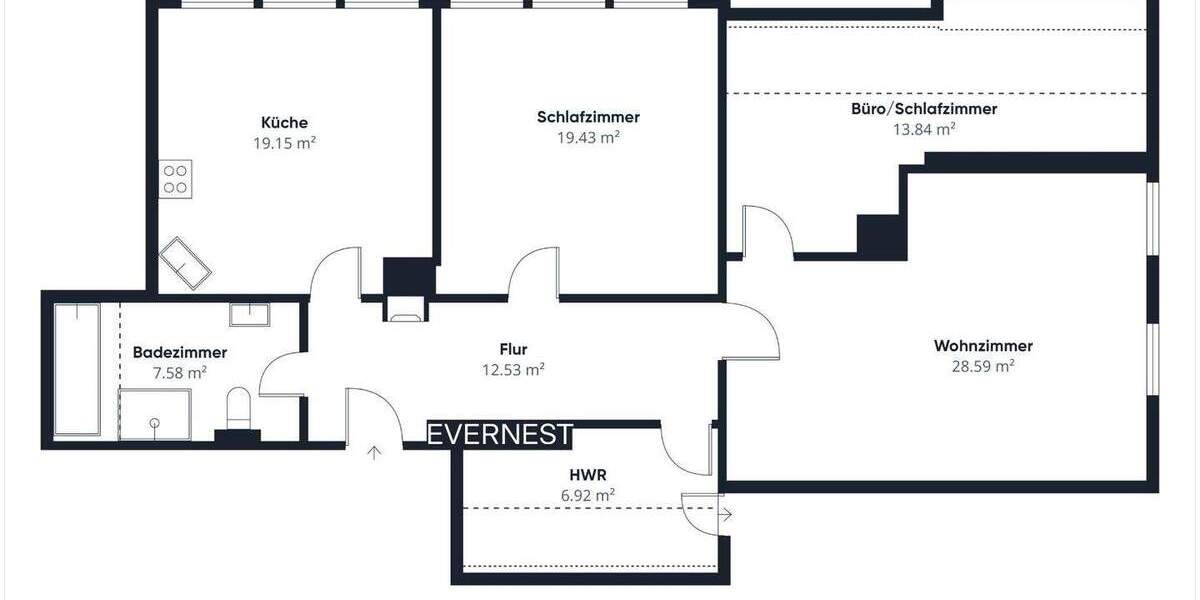 Etagenwohnung Rehburg-Loccum Rehburg - 5 Zimmer, 188 m&sup2;, 250.000&euro; | Angebot:25686912