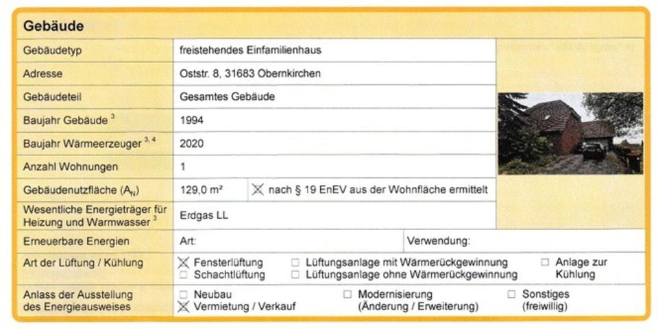 Einfamilienhaus Obernkirchen - 285.000&euro; | Angebot:25935736