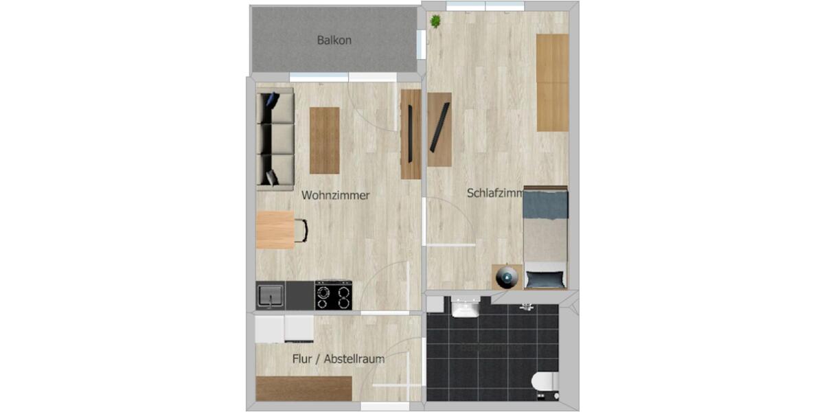 Etagenwohnung Bad Oeynhausen - 2 Zimmer, 48 m&sup2;, 861&euro; | Angebot:22051337