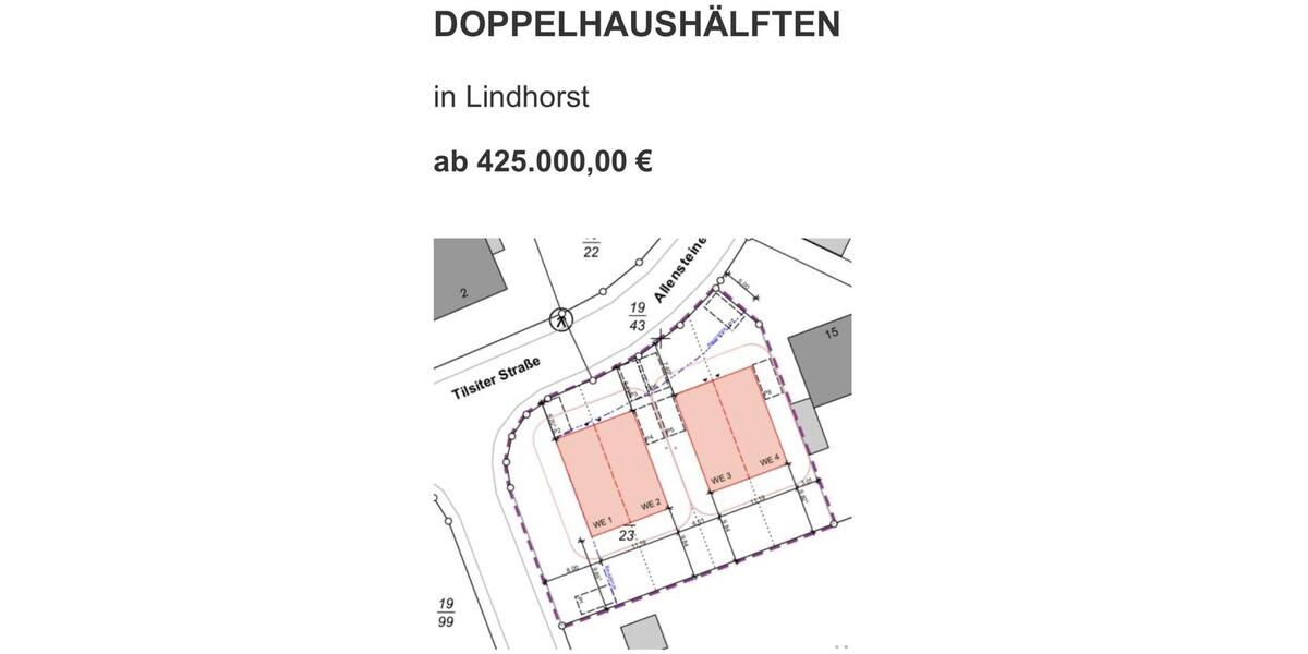 Doppelhaushälfte Lindhorst - 5 Zimmer, 122 m&sup2;, 425.000&euro; | Angebot:26162961