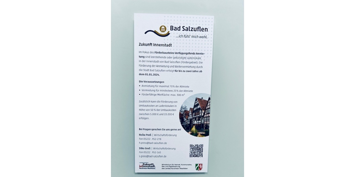 Attraktives Ladenlokal in zentraler Lage von Bad Salzuflen - Gewerbeobjekt Bad Salzuflen | Angebot:26261675